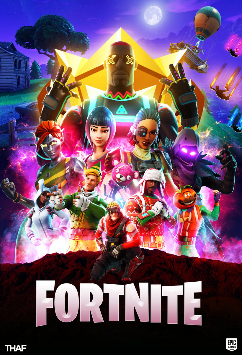 1 Fortnite Battle Royale Poster Video Game Promo 10x17 Inches New Video Game Fortnight Battle Royale Poster