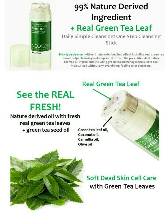Real Fresh Cleansing Stick Green Tea Neogen