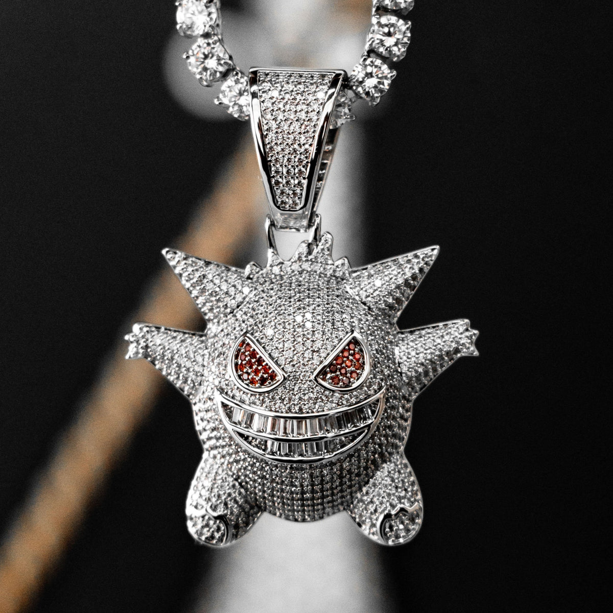 gengar iced out pendant