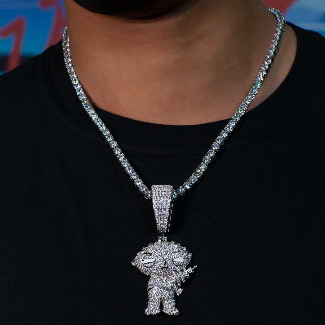 stewie iced out chain