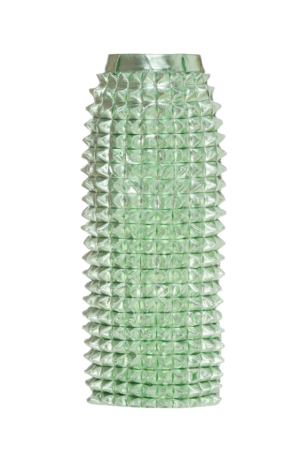 Rebellion Skirt Green Metallic