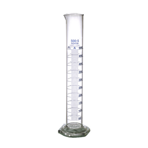 cylinder measuring ml science cylinders hexagonal lab glass capacity chem cylindrical glassware