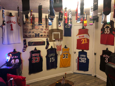 basketball jersesy hung with Jersey Genius
