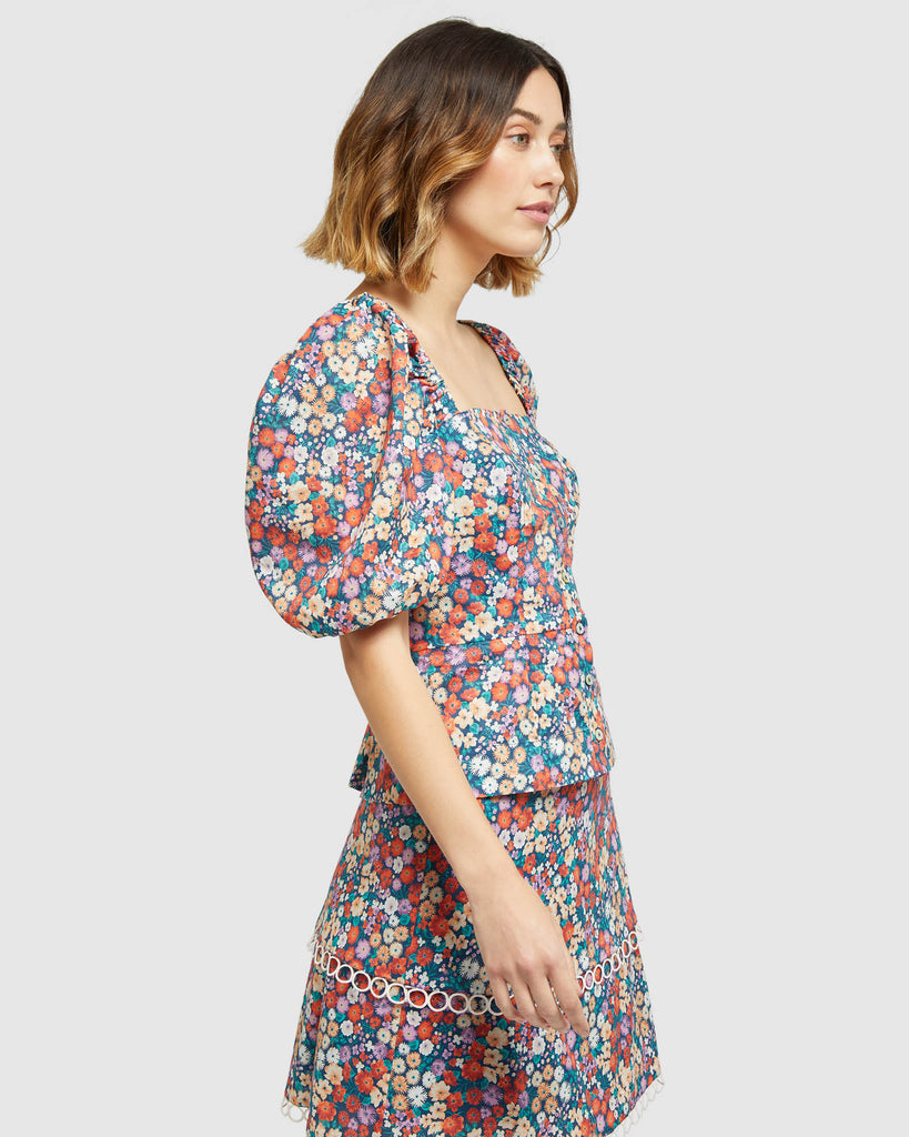 ZULU DITSY FLORAL TOP – Oxford Shop