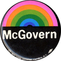 George McGovern Rainbow campaign button