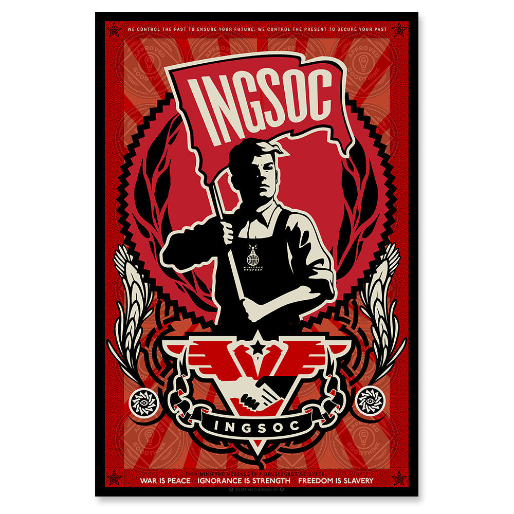 ingsoc 1984 propaganda poster