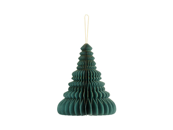 Papieren honeycomb ornament kerstboom - 19,5cm STUDIO VIERTIEN