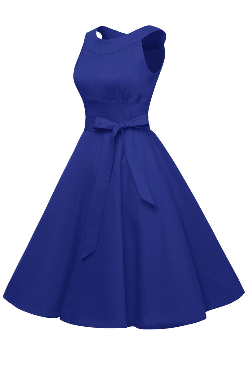 blue retro dress