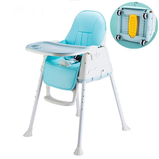 high chair with wheels