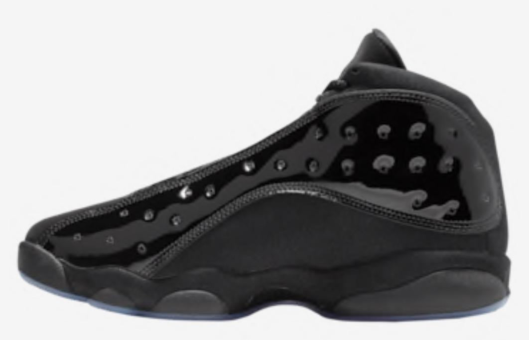 jordan retro 13 black and black