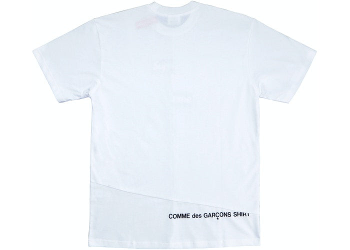 Supreme CDG Split Tee - White – Premier Hype