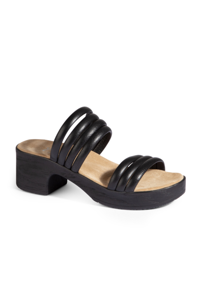 black sandal clogs