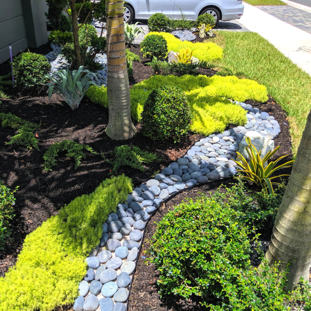 Stunning New Front Yard Landscaping In Parkland, FL (Cascata)