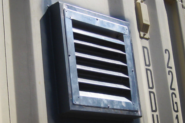 Louvre vents rodent/bird proof ventilation shipping containers 200x200mm £64+VAT 