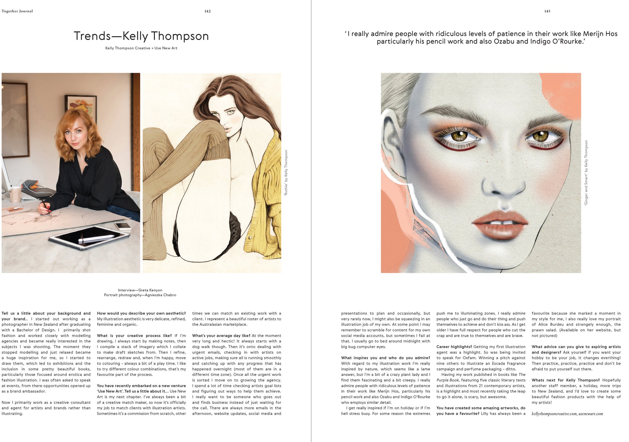 Illustrator Kelly Thompson Together Journal Trends