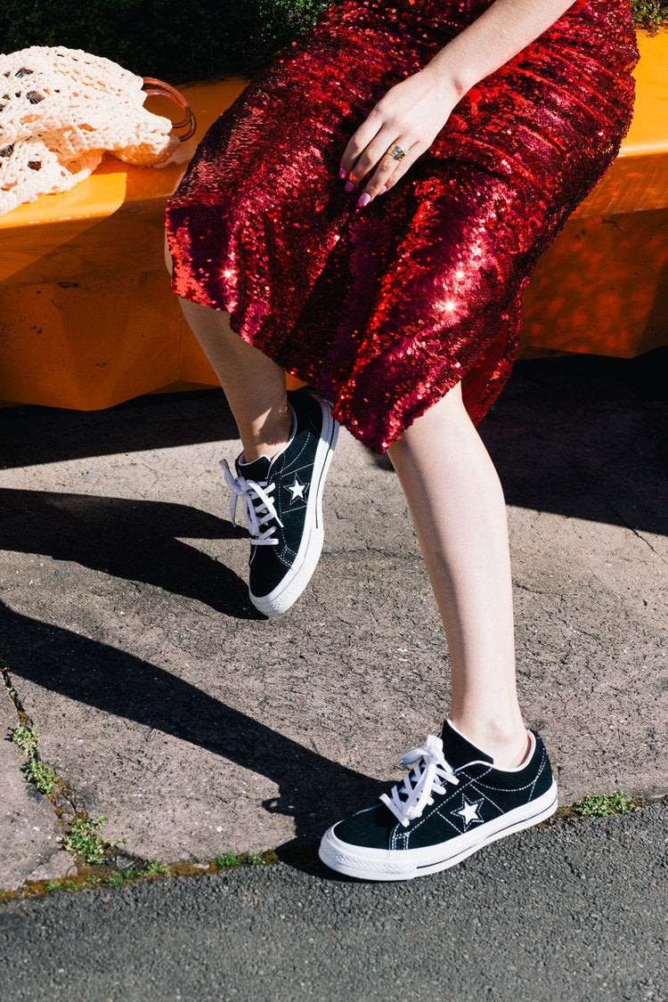 Melbourne Illustrator Kelly Thompson Street Style Sequins and Converse