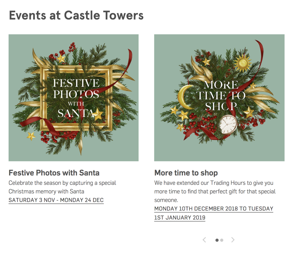 Christmas wreath Eastland Castle Towers mall advertising botanical illustration by Melbourne based illustrator Kelly Thompson