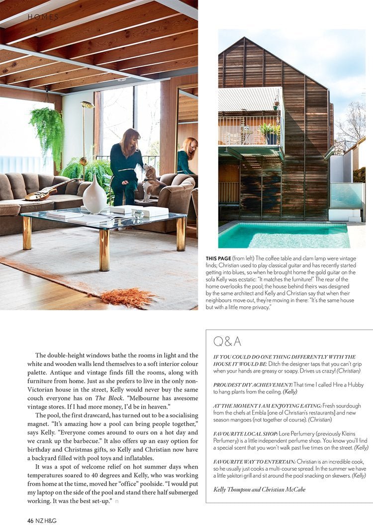 Illustrator Kelly Thompson in her Mid-century Melbourne home NZ House and Garden Magazine