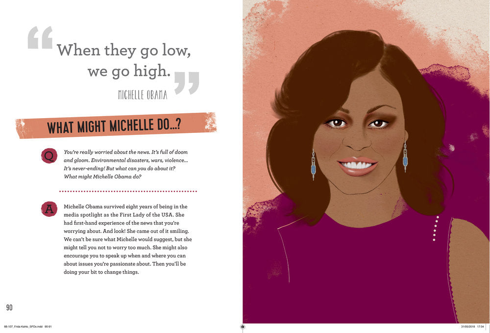 Carlton Books Michelle Obama politician First Lady girls champion woman illustration by Melbourne based illustrator Kelly Thompson