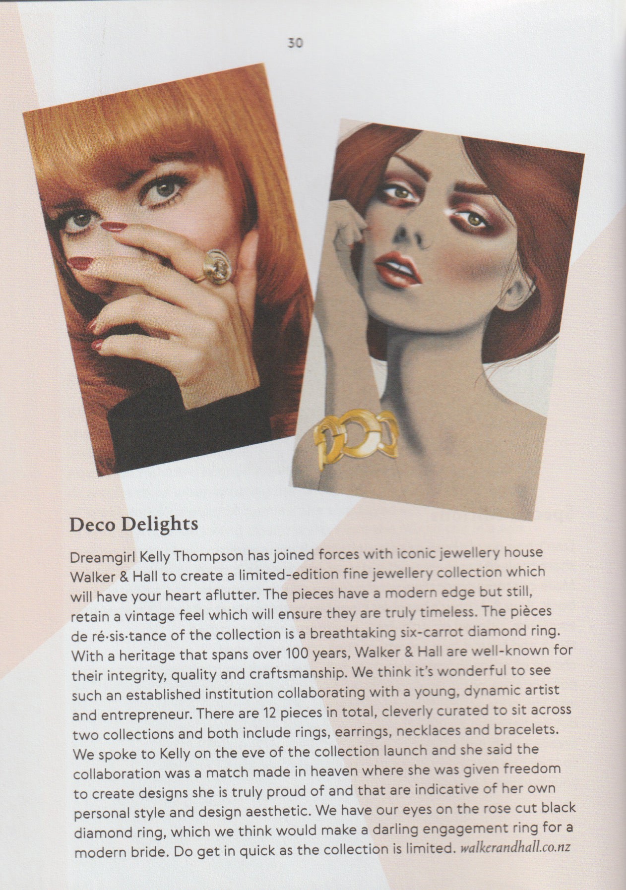 Together Journal Issue 14 Illustrator Kelly Thompson jewellery design collaboration with Walker and Hall jewellery