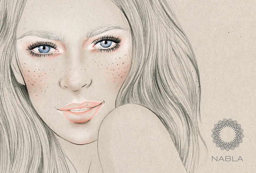 Melbourne Beauty Illustrator Kelly Thompson for Nabla Cosmetics 