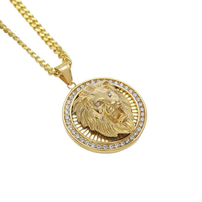 versace necklace lion head