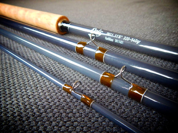 Two handed fibreglass spey rod Epic