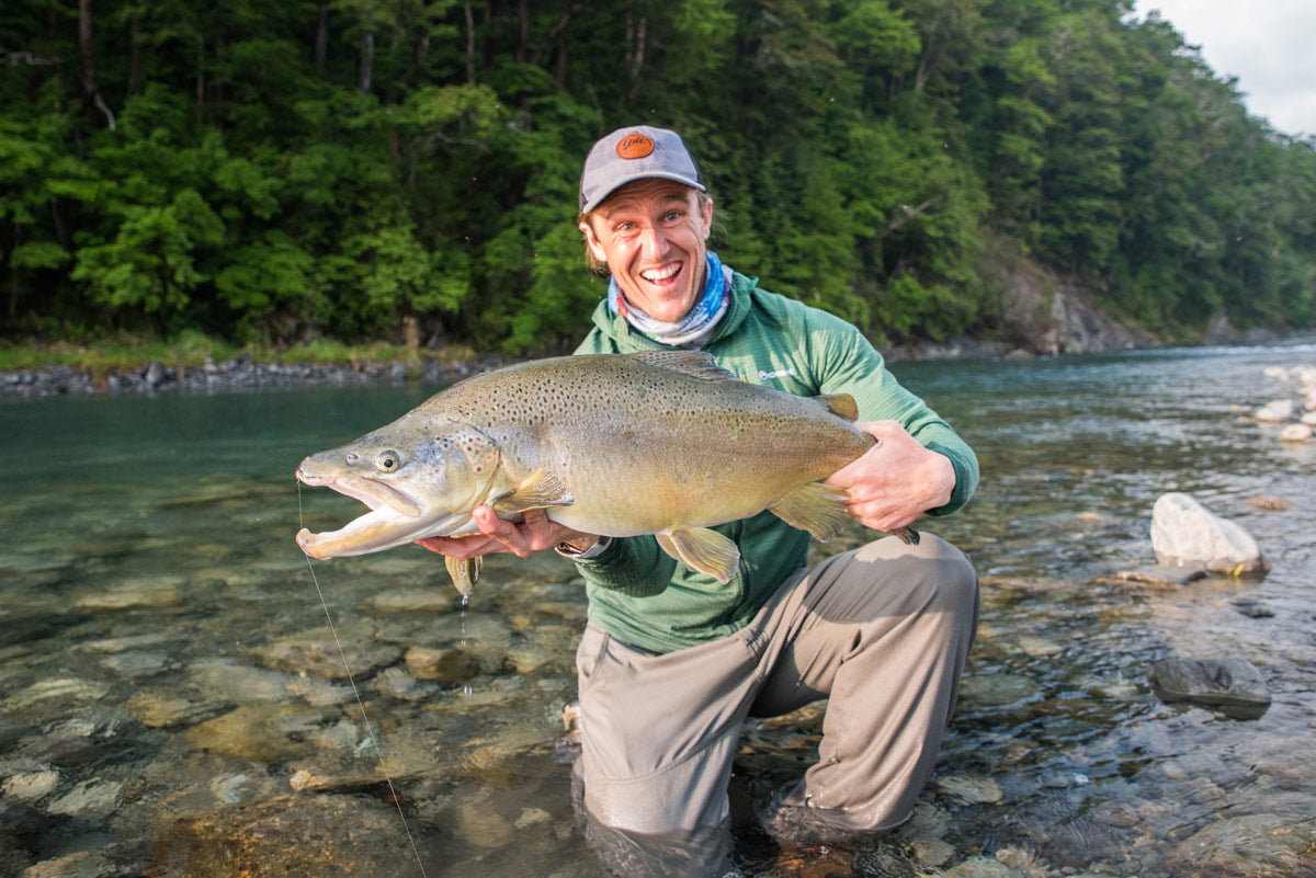 Fly Fishing New Zealand monster brown trout mouse year