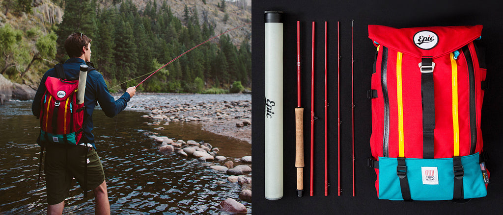 Topo Designs Epic Packfight fly rod collaboration