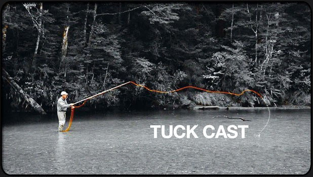 Fly casting the tuck cast