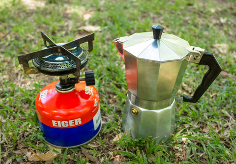 Moka Pot stovetop espresso maker for camping