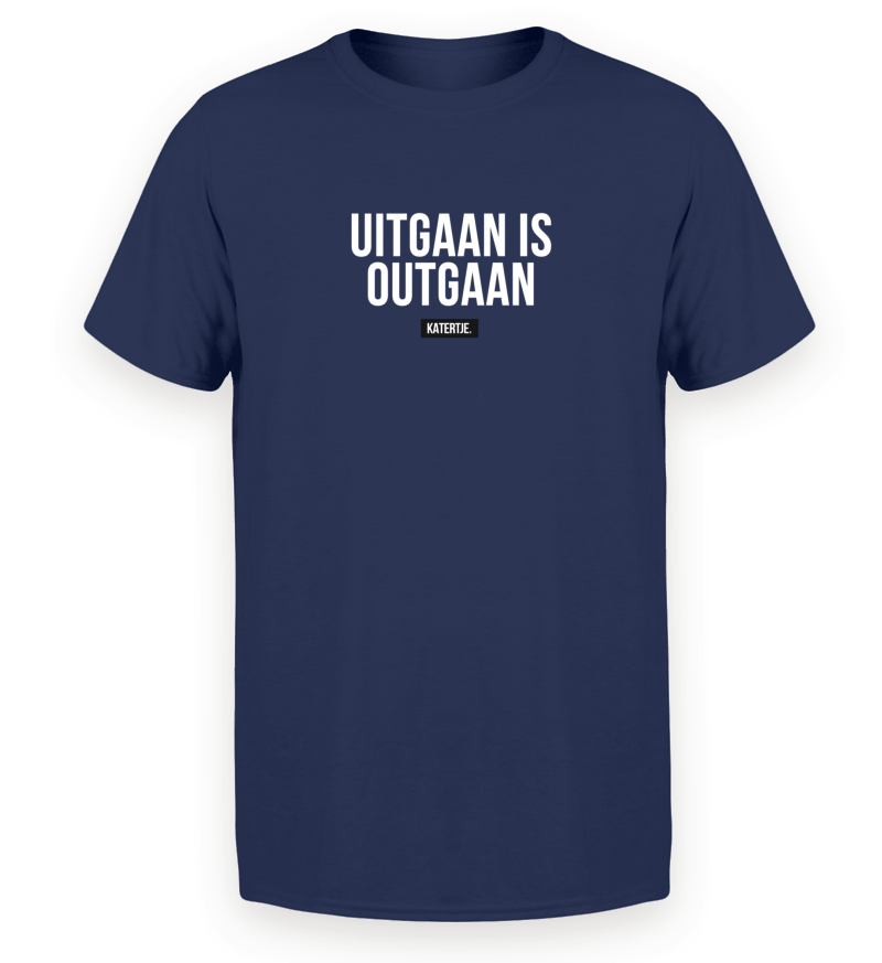 Kreta Cirkel huiswerk maken Uitgaan is outgaan | Men Premium Organic T-Shirt – KATERTJE.