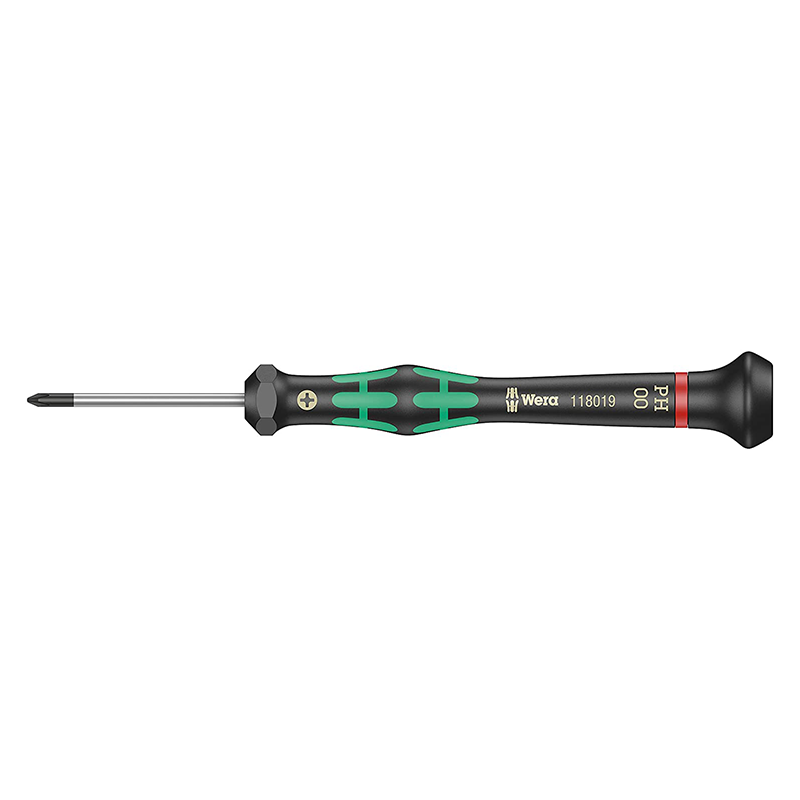 PH 00 mm x 40 mm Wera 05118019001 2050 PH Screwdriver for Phillips Screws for Electronic Applications 