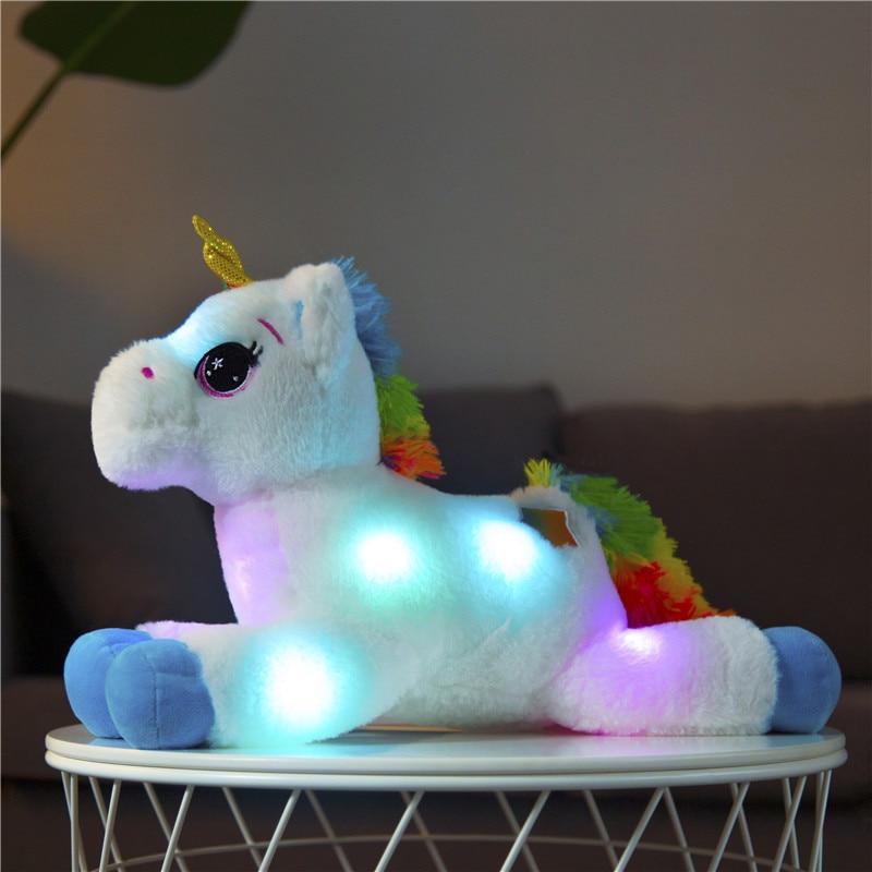 licorne veilleuse peluche