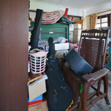 cluttered messy room 