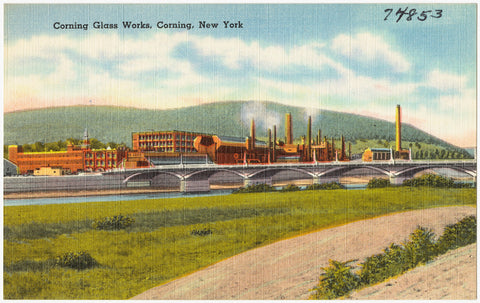 Corning Glass Works Corning, NY Post Card