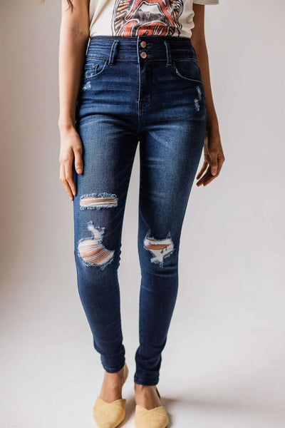 distressed skinny jean