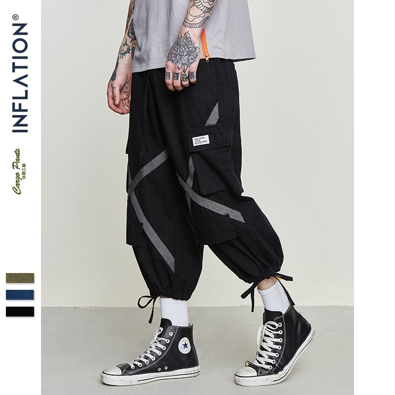 baggy sweatpants with elastic ankles