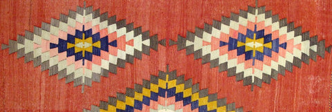 Tapis kilim motif géométrique