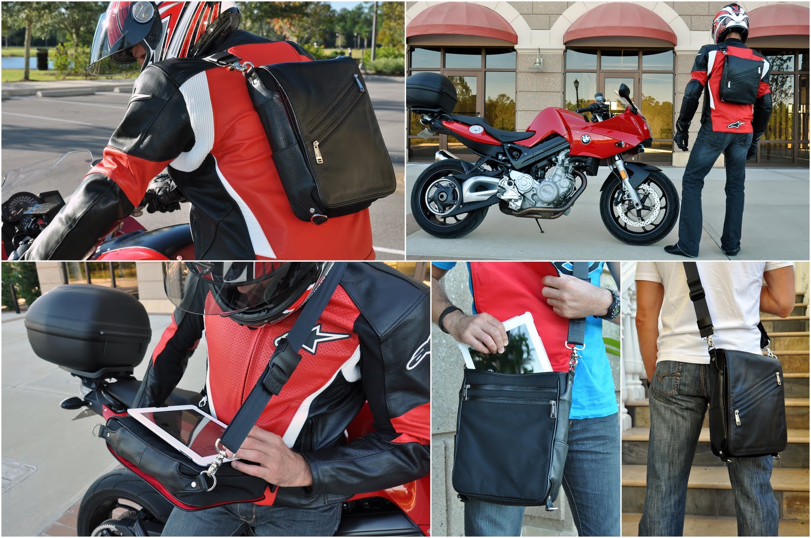 Platforma - iPad messenger bag perfect for motorcycle riders