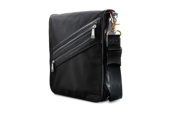 vertical iPad messenger bag