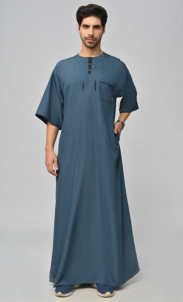 Buy Mens Kashibo Thobe/Jubba With Pockets - saltykissesboutique.com