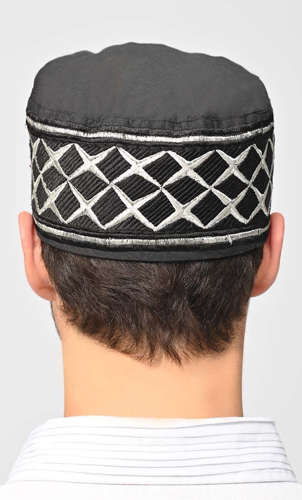 Mohammad Machine Embroidered Kufi - saltykissesboutique.com