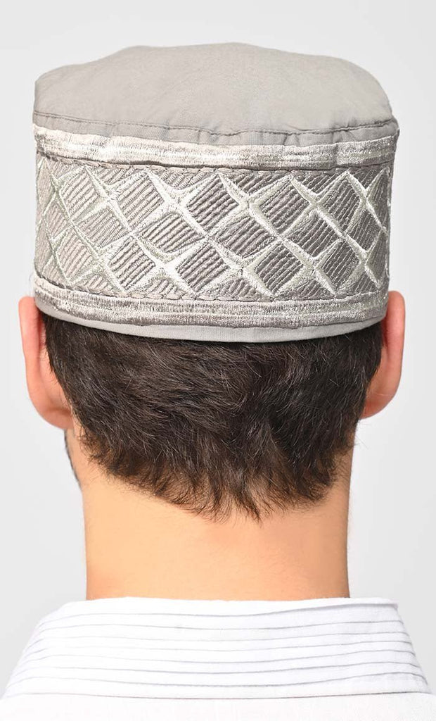 Umair Abstract Embroidered Kufi - saltykissesboutique.com