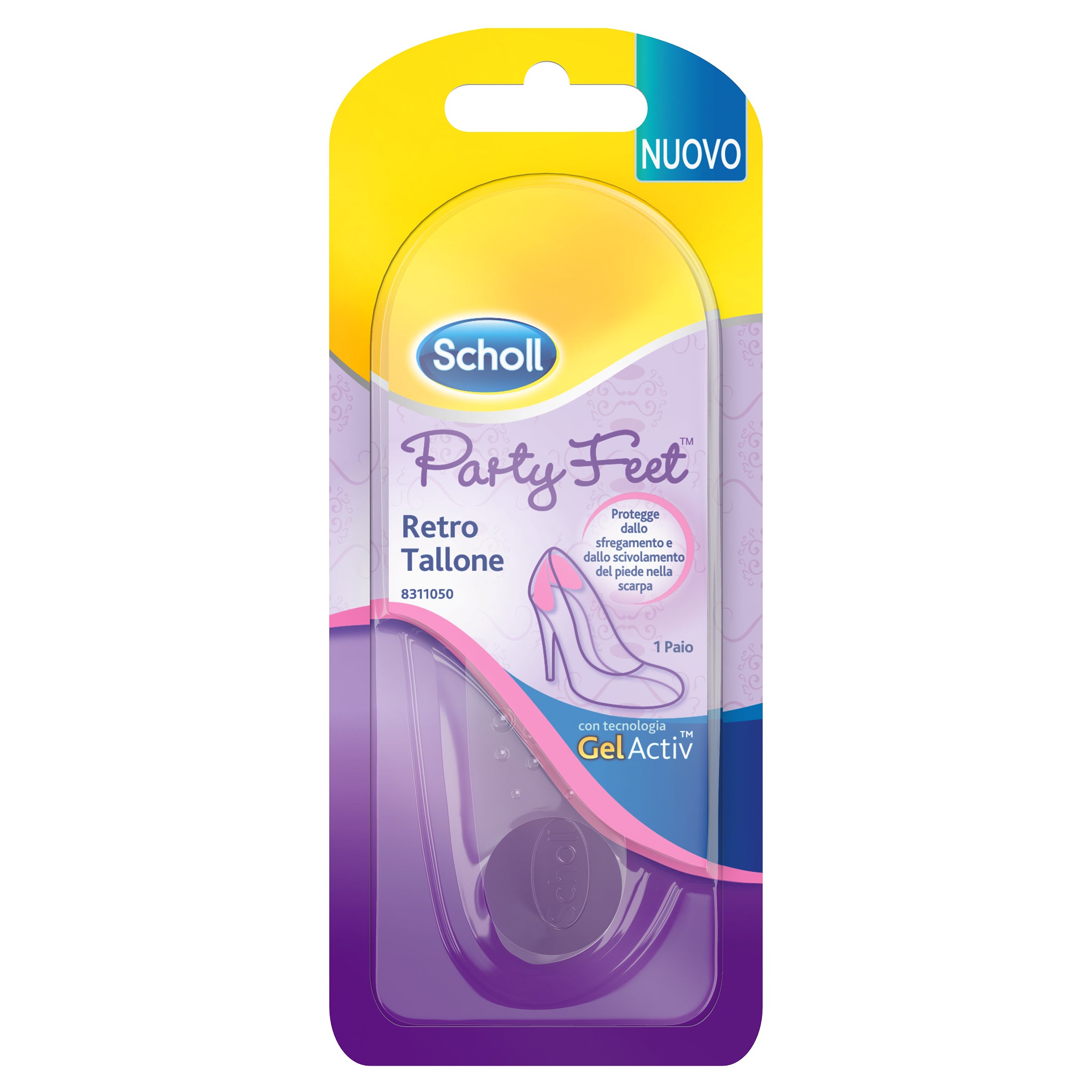 Scholl Party Feet Retro Tallone Solette in Gel | Scholl