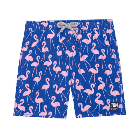 boys flamingo swim trunks