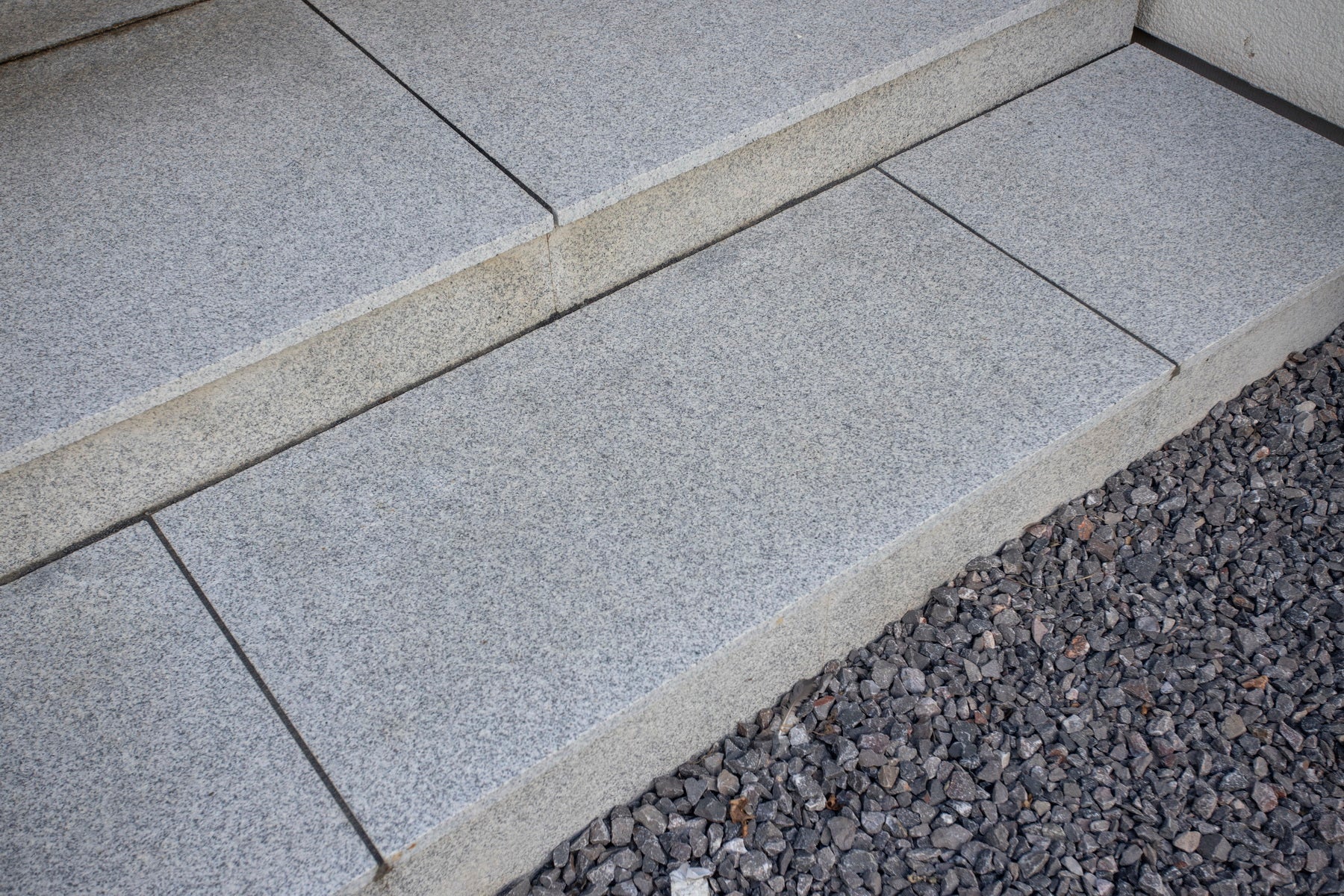 silver grey granite paving patio 