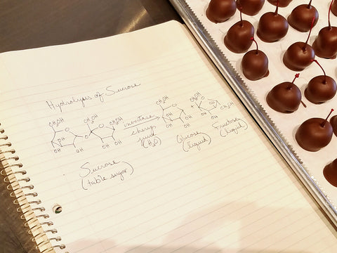 The Cordial Cherry chocolate covered cherries hydrolysis of sucrose invertase fructose glucose