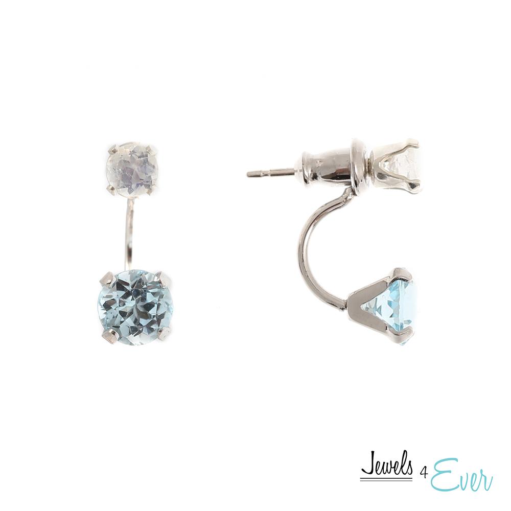 double stud earrings