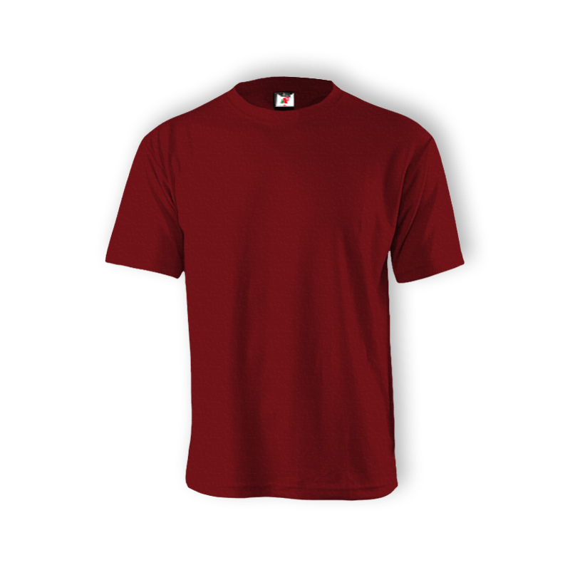 burgundy crew neck t shirt